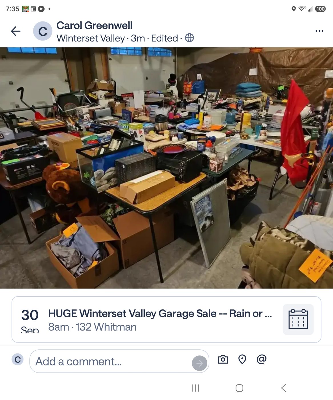 HUGE Winterset Valley Garage Sale  -- Rain or Shine! photo 1